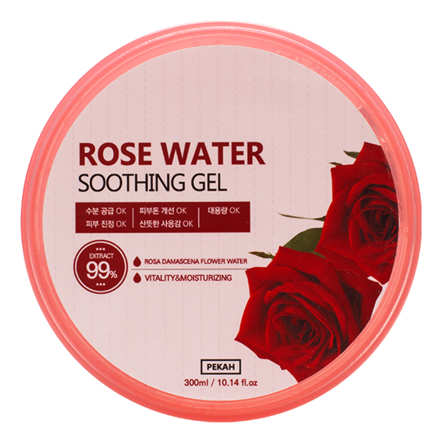 PEKAH Универсальный гель для лица и тела с цветочной розовой водой Rose Water Soothing Gel 300мл