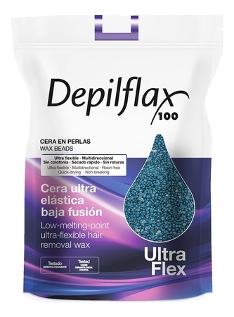 Depilflax Полимерный пленочный воск в гранулах Ultra Flex (синий)