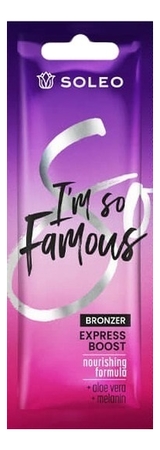 Soleo Бронзaтор для загара с экстрактом алоэ вера I'm So Famous Bronzer Express Boost