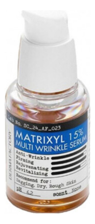 Derma Factory Омолаживающая сыворотка для лица с пептидами Matrixyl 15% Multi Wrinkle Serum 30мл