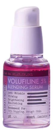 Derma Factory Антивозрастная двухфазная сыворотка для лица с волюфилином Volufiline 5% Blending Serum 30мл