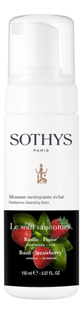 Sothys Пенка для умывания Radiance Cleansing Foam Basil - Strawberry 150мл