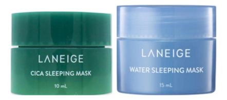 Laneige Набор масок для ночного ухода за кожей лица (маска Water Sleeping Mask 15мл + маска Cica Sleeping Mask 10мл)