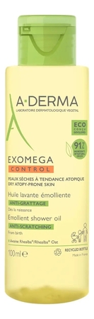 A-DERMA Смягчающее очищающее масло для душа Exomega Control