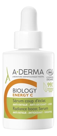 A-DERMA Сыворотка для лица Biology Energy C Radiance Boost Serum 30мл