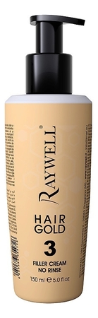 RAYWELL Восстанавливающий несмываемый крем для волос Botox Hair Gold Repair Cream 150мл