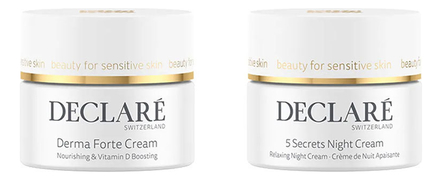 DECLARE Набор для лица 2*50мл (крем с витамином D Derma Forte Cream + ночной крем 5 Secrets Night Cream)