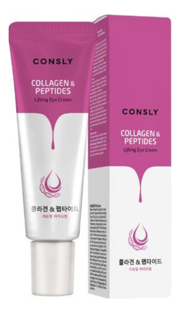 Consly Лифтинг-крем для области вокруг глаз с пептидами и коллагеном Collagen & Peptides Lifting Eye Cream 25мл