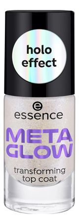 essence Верхнее покрытие для ногтей Meta Glow Transforming Top Coat 8мл