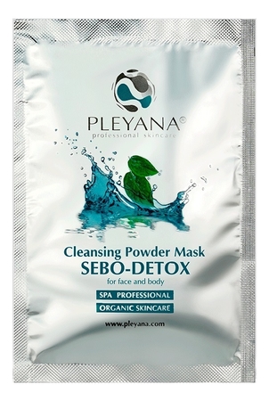 PLEYANA Очищающая маска-пудра для лица и тела Sebo-Detox Powder 20г