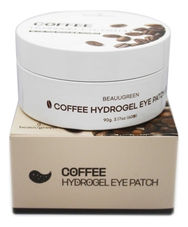 BeauuGreen Гидрогелевые патчи для кожи вокруг глаз с кофеином Coffee Hydrogel Eye Patch 30шт