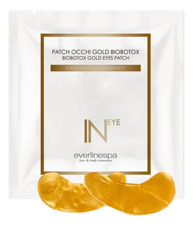 EverlineSpa Патчи для кожи вокруг глаз с чистым золотом Biobotox Gold Eyes Patch 5мл