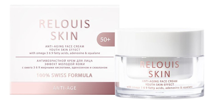 RELOUIS Антивозрастной крем для лица Эффект молодой кожи Relouis Skin Anti-Aging Face Cream 50+ 40г