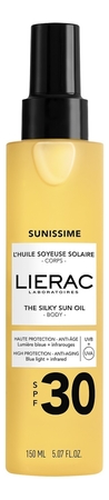 Lierac Солнцезащитное масло для тела Sunissime L'Huile Soyeuse Solaire SPF30 150мл