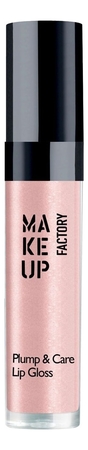 MAKE UP FACTORY Блеск для губ Plump & Care Lip Gloss 4мл