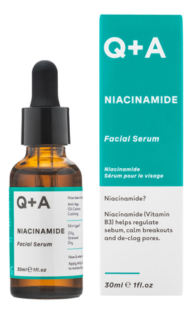 Q+A Сыворотка для лица Niacinamide Facial Serum 30мл