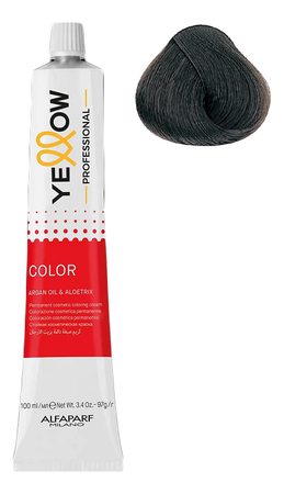 Yellow Professional Перманентный кремовый краситель для волос Color Permanent 100мл