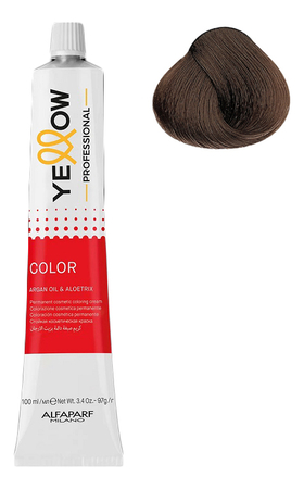 Yellow Professional Перманентный кремовый краситель для волос Color Permanent 100мл