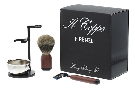 IL Ceppo Firenze Набор для бритья SET-S112P4FT (станок Fusion + помазок + подставка с чашей)