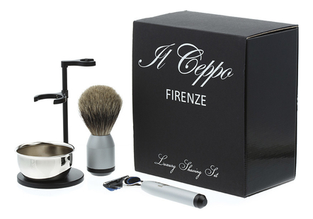 IL Ceppo Firenze Набор для бритья SET-S112P3FT (станок Fusion + помазок + подставка с чашей)