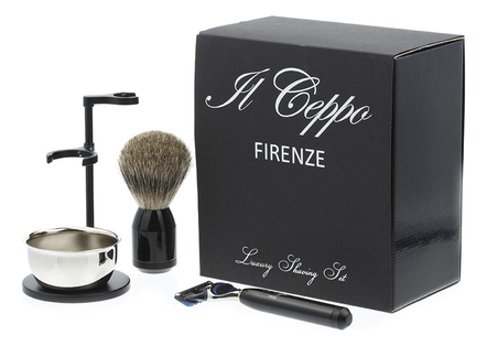 IL Ceppo Firenze Набор для бритья SET-S112P2FT (станок Fusion + помазок + подставка с чашей)