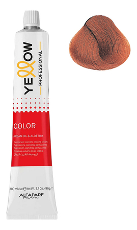 Yellow Professional Перманентный кремовый краситель для волос Color Permanent 100мл