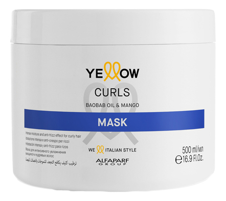 Yellow Professional Маска для кудрявых и вьющихся волос Curls Mask