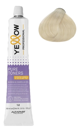 Yellow Professional Тонирующий гелевый краситель для волос Pure Toners 100мл