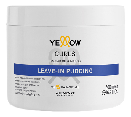 Yellow Professional Несмываемый пудинг-крем для кудрявых и вьющихся волос Curls Leave-In Pudding 500мл