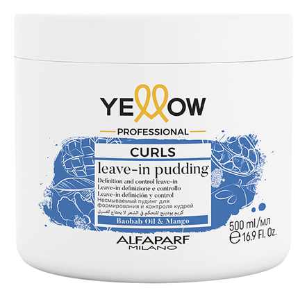 Yellow Professional Несмываемый пудинг-крем для кудрявых и вьющихся волос Curls Leave-In Pudding 500мл