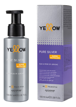 Yellow Professional Фиолетовый пигмент для нейтрализации желтых оттенков Silver Pure Color 100мл