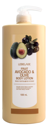 Lebelage Лосьон для тела с экстрактом авокадо и оливы Fruit Avocado & Olive Body Lotion 1000мл