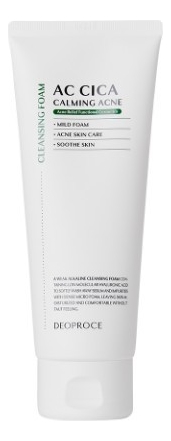 Deoproce Пенка для лица с экстрактом центеллы AC Cica Calming Acne Cleansing Foam 150мл