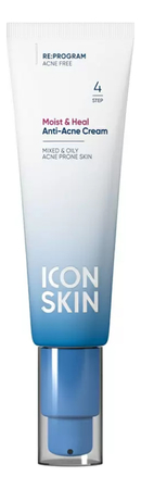 ICON SKIN Увлажняющий крем для кожи склонной к акне Re:Program Moist & Heal Anti-Acne Cream 50мл