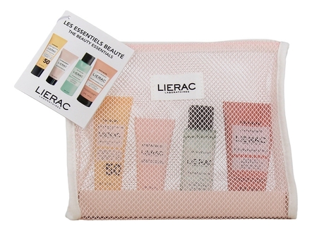 Lierac Набор для лица Trousse Les Essentiels (мицеллярная вода L'Eau Micellaire 50мл + лосьон Body-Nutri 50мл + крем Hydragenist 15мл + солнцезащитная эмульсия Sunissime SPF50+ 25мл)