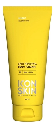 ICON SKIN Обновляющий крем для тела с кислотами Smart Skin Renewal 200мл