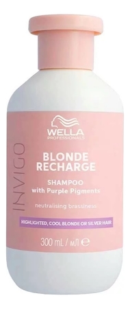 Wella Шампунь для волос нейтрализующий желтизну Invigo Blonde Recharge With Color Pigments Shampoo