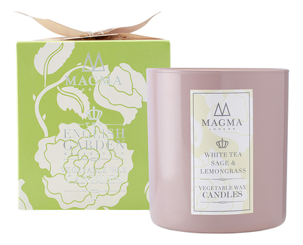 Magma London Аромасвеча The English Garden White Tea, Sage & Lemongrass (Белый чай, шалфей и лемонграсс) 380мл