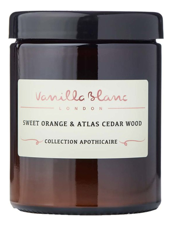 Vanilla Blanc Ароматическая свеча Sweet Orange & Atlas Cedar Wood (Сладкий апельсин и кедр)