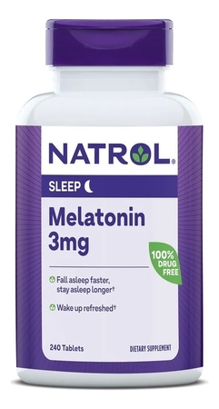 Natrol Биодобавка Мелатонин Melatonin 3mg 240 таблеток