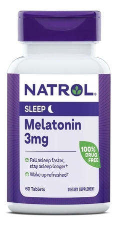 Natrol Биодобавка Мелатонин Melatonin 3mg 60 таблеток