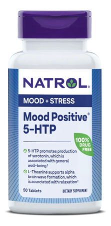 Natrol Биодобавка 5-Гидрокситриптофан 5-HTP 50mg Mood Positive 50 таблеток