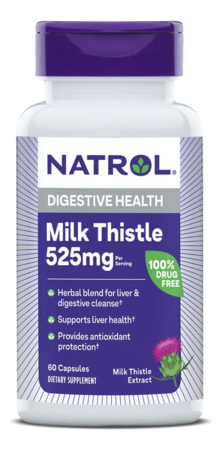 Natrol Биодобавка Силимарин Milk Thistle 525mg 60 капсул