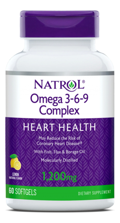 Natrol Биодобавка Omega 3-6-9 Complex 1,200mg