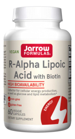 Jarrow Formulas Биодобавка R-Alpha Lipoic Acid + Biotin 60 капсул