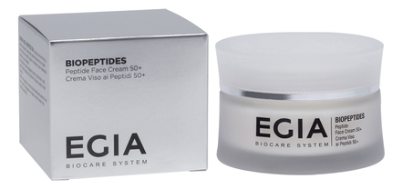 EGIA Ультраомолаживающий пептидный крем для лица Biopeptides Peptide Face Cream 50+ 50мл