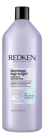 Redken Шампунь для яркости натуральных и окрашенных волос Blondage High Bright Shampoo