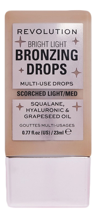 Makeup Revolution Жидкий бронзер Bright Light Bronzing Drops Scorched Light/Med 23мл