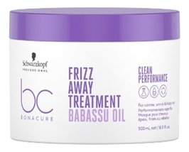 Маска для непослушных волос BC Clean Performance Frizz Away Babassu Oil Treatment Mask