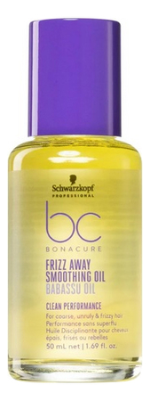 Schwarzkopf Professional Масло разглаживающее для жестких и непослушных волос Frizz Away Smoothing Oil Babassu Oil 50мл